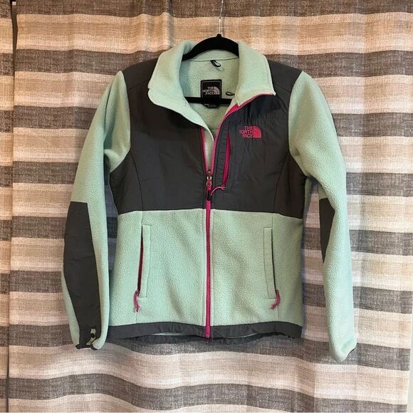 North Face Mint Fleece Zip Up Jacket Size Small‎ - Picture 1 of 16